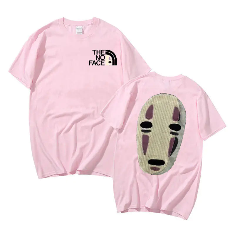 No Face Man Graphic  Oversized T Shirts