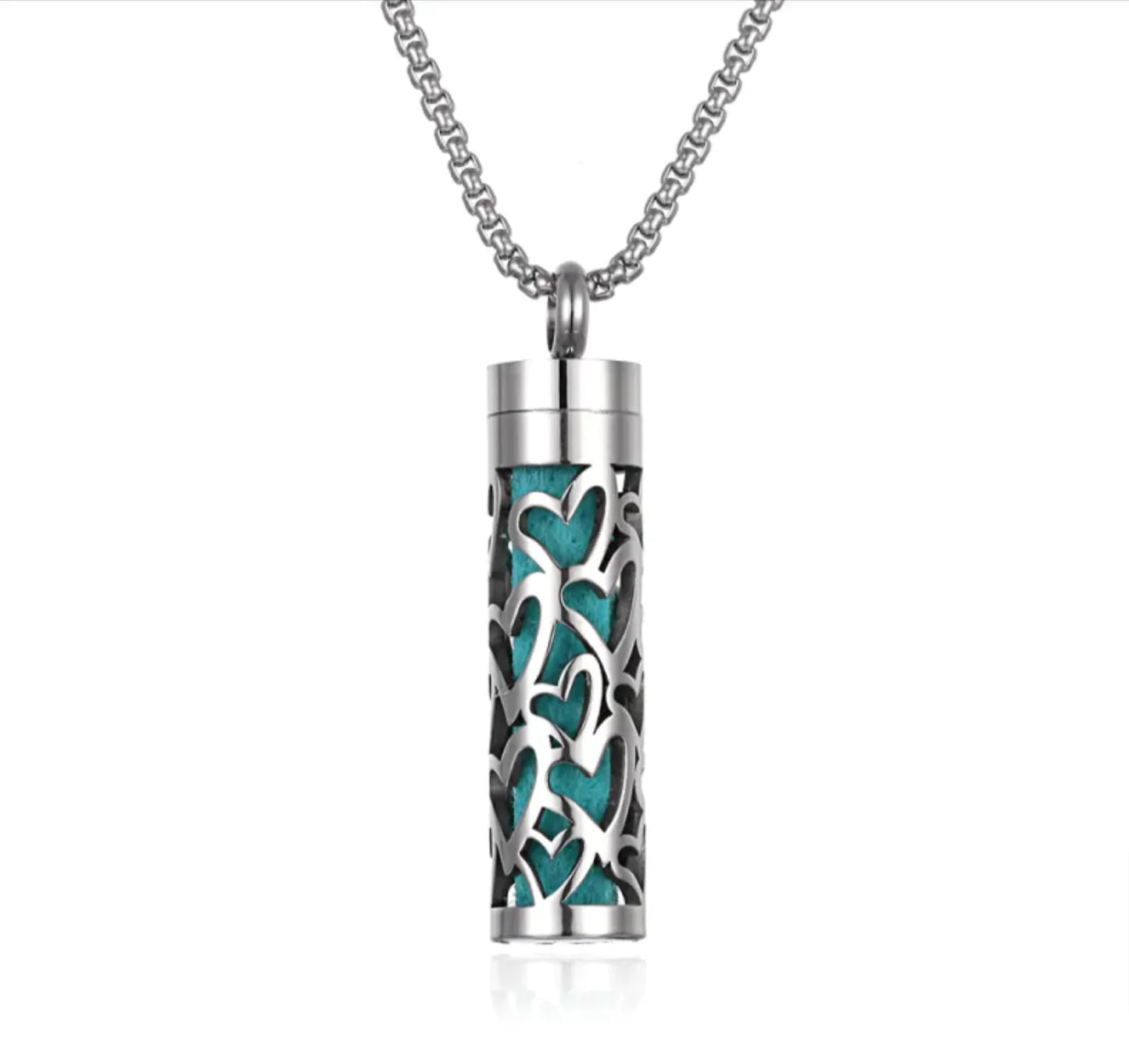 Aroma Elegance: Stainless Steel Essential Oil Diffuser Necklace