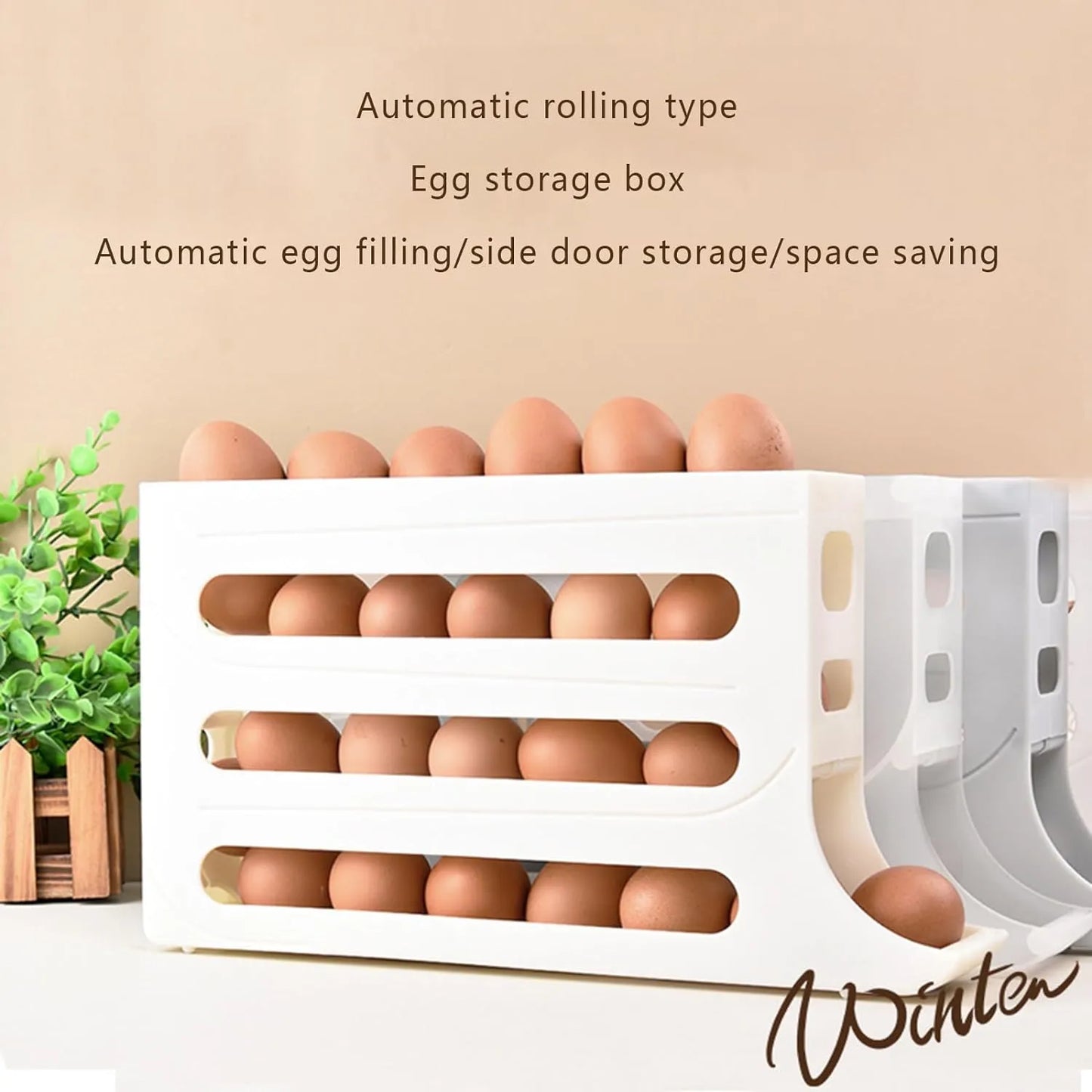 4 Tiers Egg Holder for Fridge