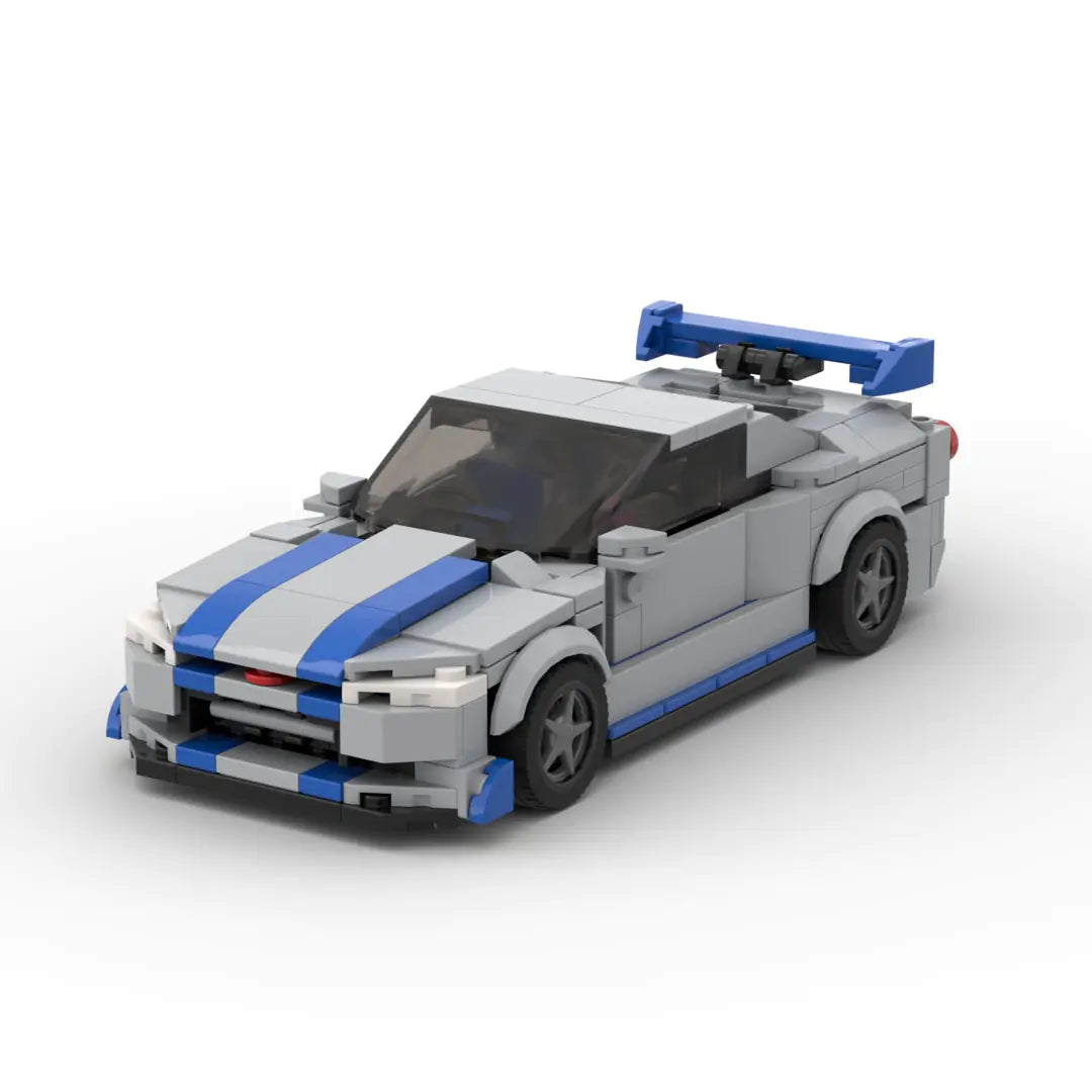 Racing Brick Toy Car Nissan GTR R34