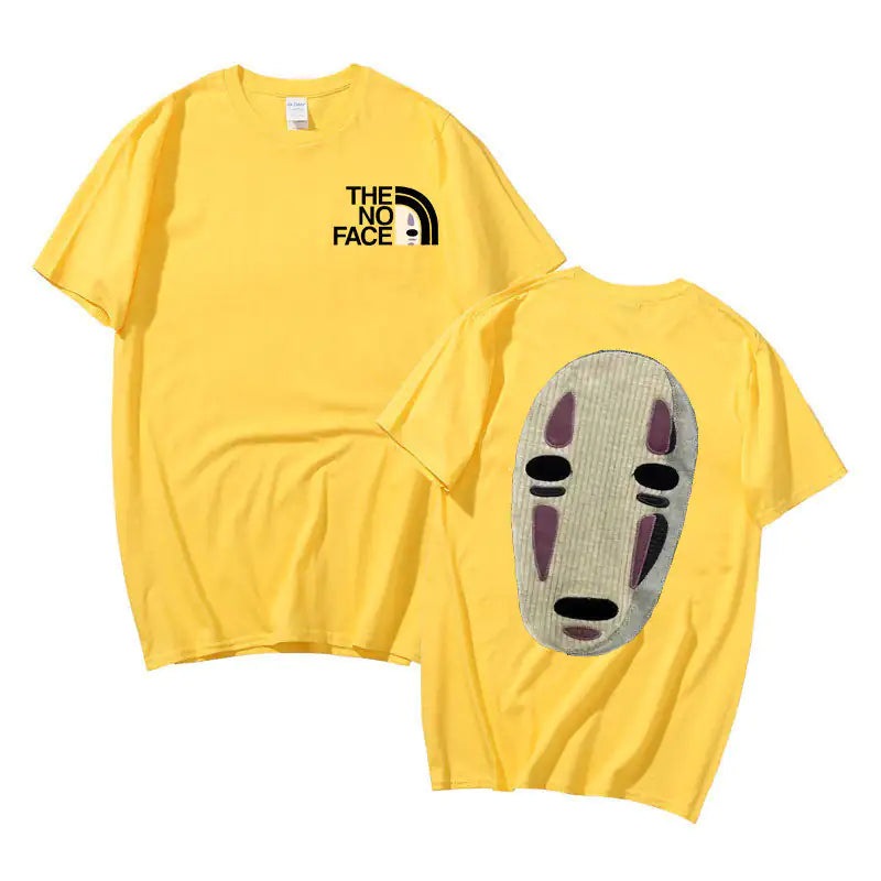 No Face Man Graphic  Oversized T Shirts