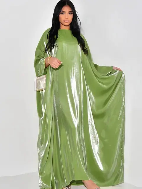 Satin Butterfly Abaya