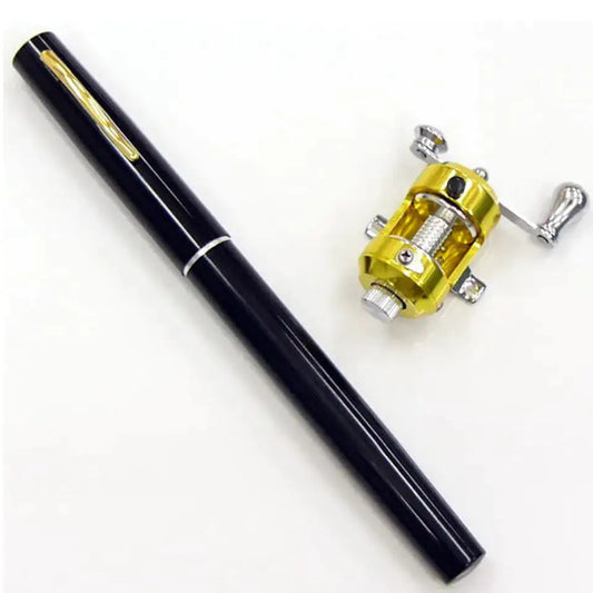 Survival & Portable Telescopic Pocket Mini Pen Fishing Rod with Reel