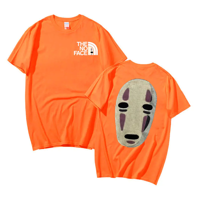 No Face Man Graphic  Oversized T Shirts