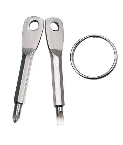 Stainless Steel Keychain Screwdriver