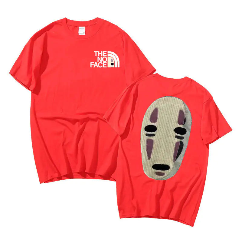 No Face Man Graphic  Oversized T Shirts