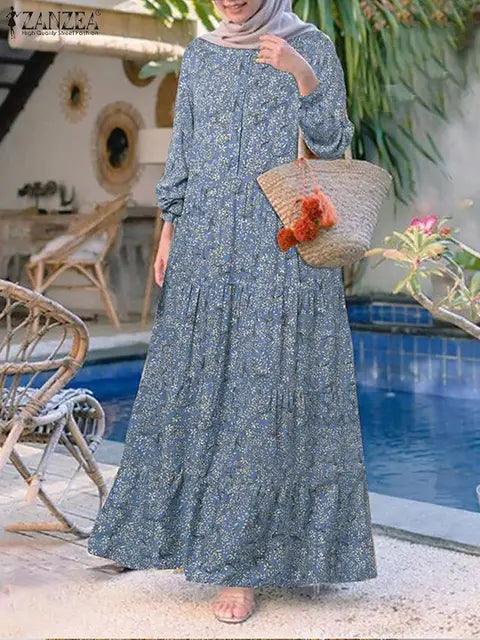 Floral Print Abaya Sundress