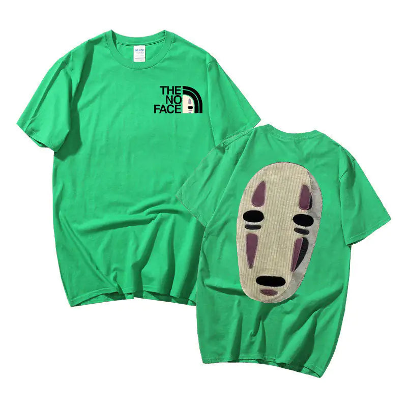 No Face Man Graphic  Oversized T Shirts