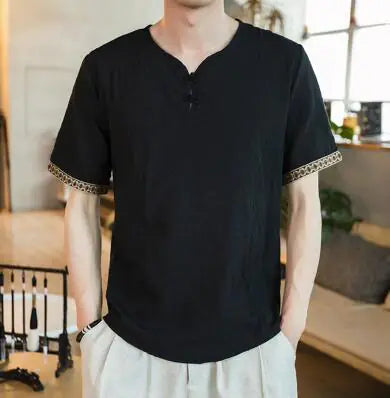 Linen Vintage T Shirt For Men