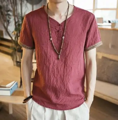 Linen Vintage T Shirt For Men