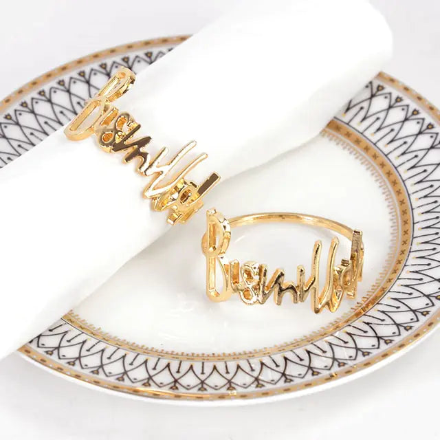 Eid Mubarak Muslim Napkin Rings